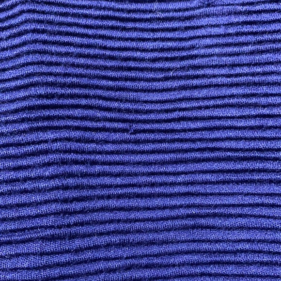 Giorgio Armani Blue Ribbed Mini Dress - Picture 3 of 7